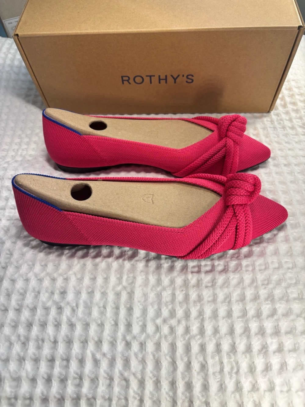 Rothy's Starfish Pink Pointed Knot Flat - Picture 4 of 5